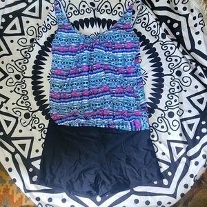 2 Piece Tankini Swimsuit